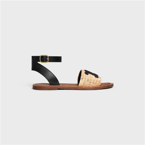 celine clea sandals|celine sandals raffia summer 2024.